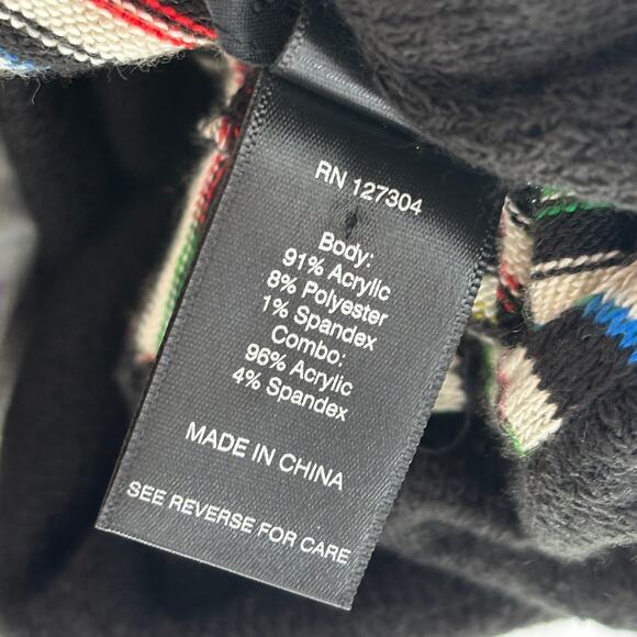 Ali Miles Rainbow Striped Cowl Neck Tunic Sweater - Picture 9 of 10